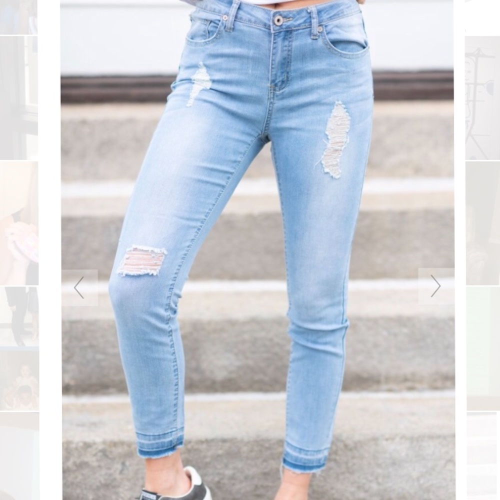 light wash jeans